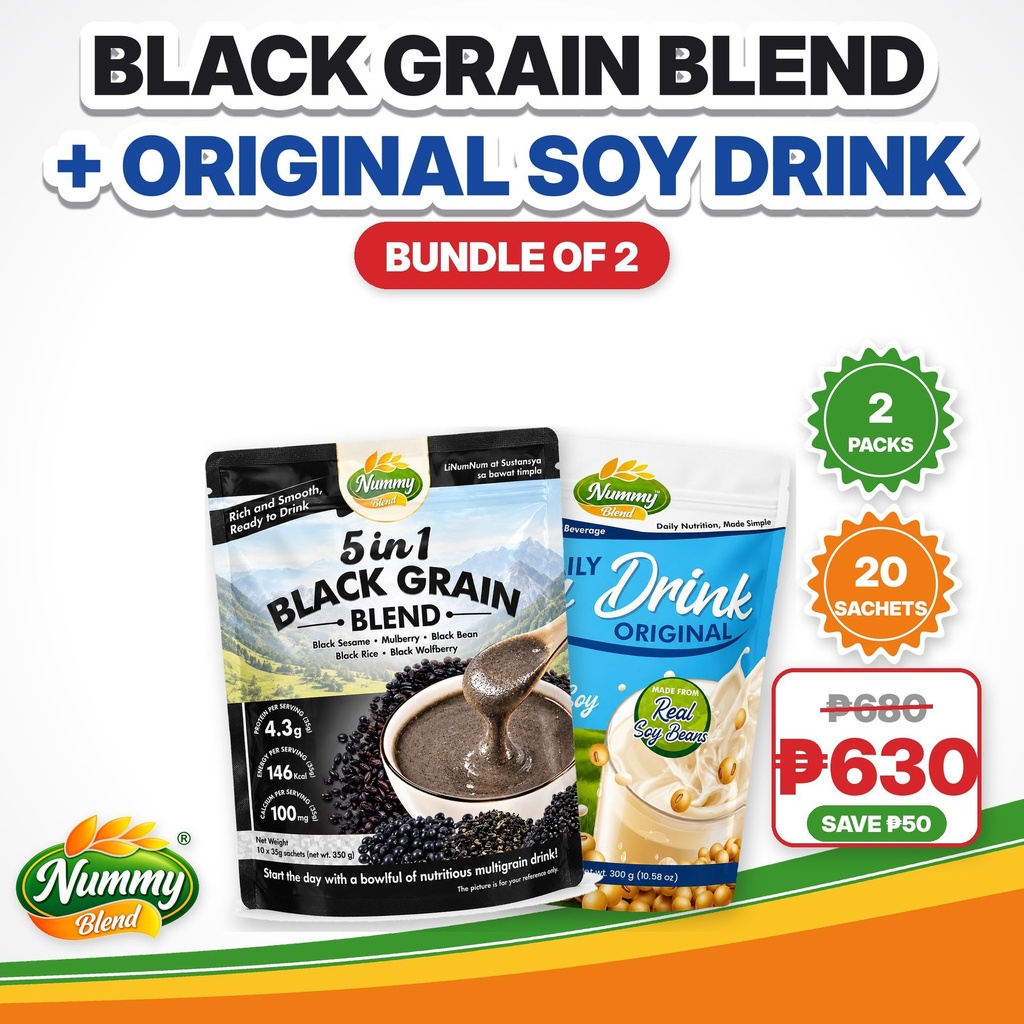 Mixed Bundle: 1 Black Multigrain + 1 Original Soy