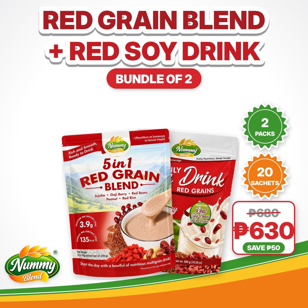 Mixed Bundle: 1 Red Multigrain + 1 Red Soy