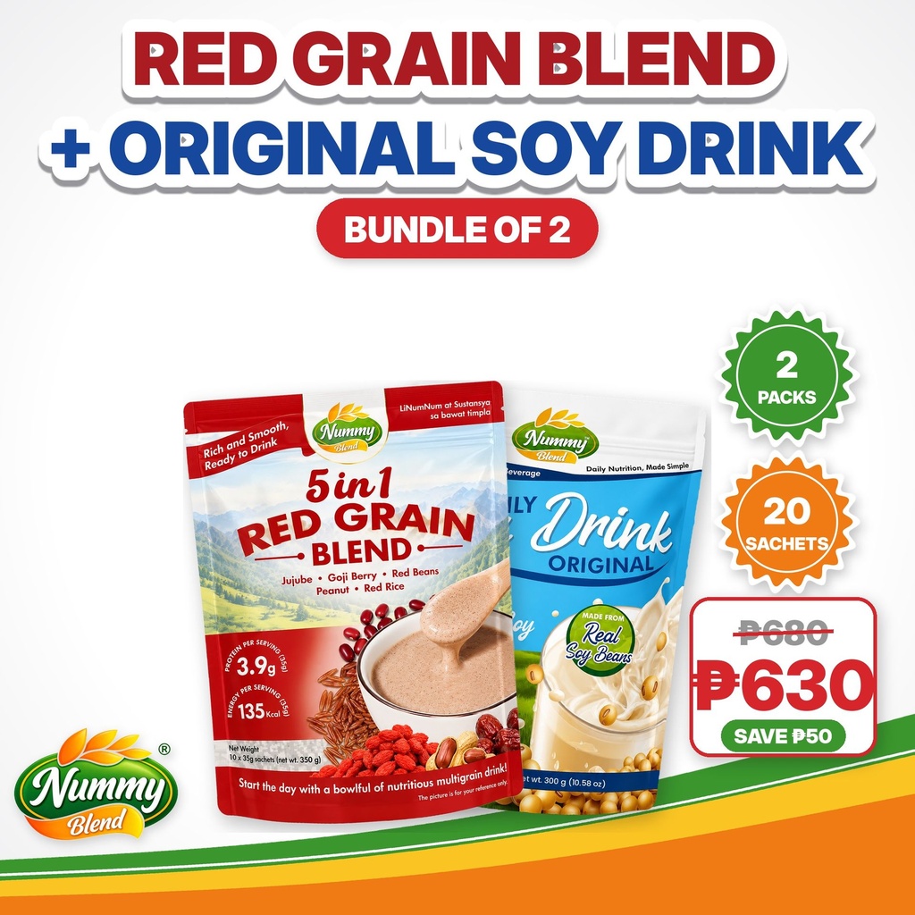 Mixed Bundle: 1 Red Multigrain + 1 Original  Soy